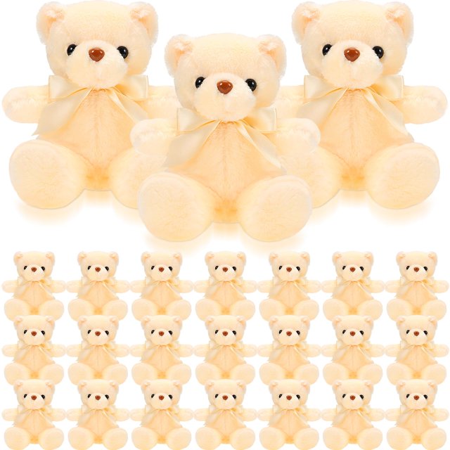 Peluche de peluche Hyden Bear, 30 cm, 24 unidades, para bebé, color beige