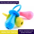 thumbnail image 2 of Pack of 3 Molar Clean Teeth Rubber Toys  Clean Teeth Rubber Nipple Chew Toys  Bell Chew Game Training Toys  Suitable for Pets  Dogs  Cats and Dogs (random color), 2 of 6