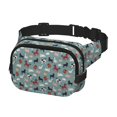 thumbnail image 2 of Fotbe Farm Animals 1 Cangurera Cuadrada con Estampado de Doble Capa, Bolsa de Cintura Ajustable Mini para Hombres y Mujeres, 2 of 9