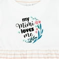 thumbnail image 4 of Inktastic My Mimi Loves Me Girl Girls Baby Dress, 4 of 5