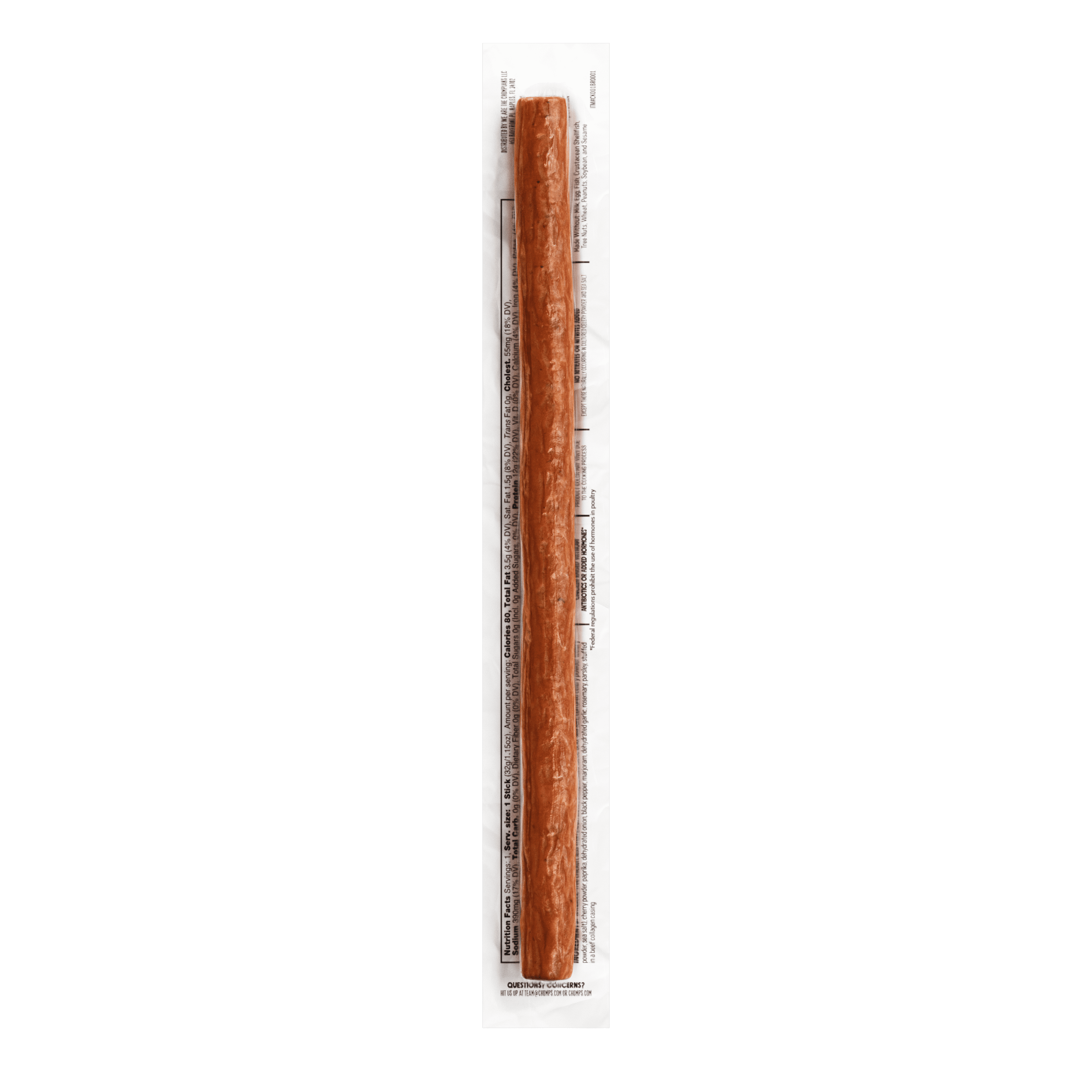 (4 pack) Chomps Grass-Fed and Finished Chili Lime Beef Jerky Stick (1.15oz Stick)