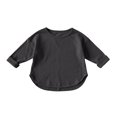 thumbnail image 2 of UACY Boys Long Sleeve T-Shirt Toddler Baby Solid Shirt Kids Cotton Pullover Tee Tops (Black, 12-18 Months), 2 of 9