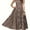 Coffee, variant on Women's Vintage Polka Dot Sleeveless Dress O-Neck Summer Cocktail Party Dress for Formal Events & Vacation Wear