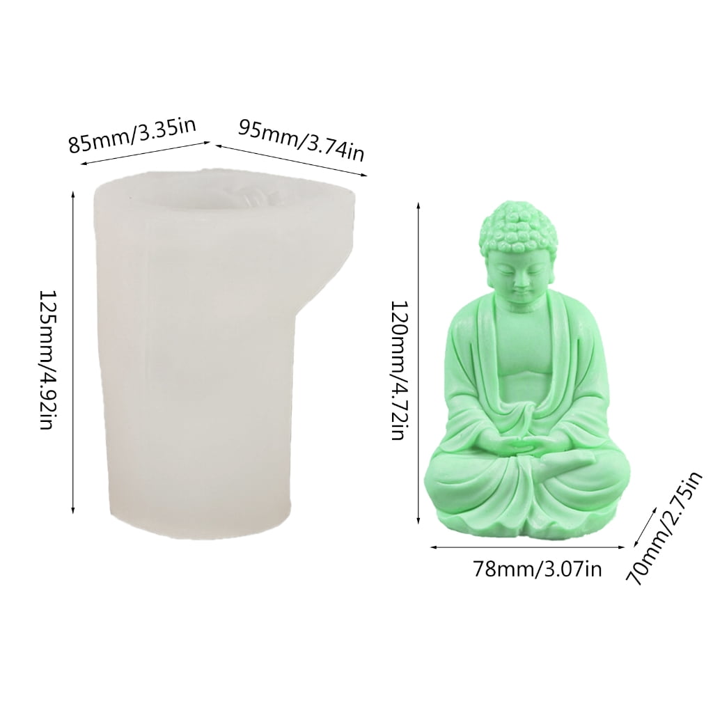 ZPAQI Figure Molds Candle Moulds Buddhism Shape Silicone Crafts Mold Silicone Material For Valentine's Day gifts
