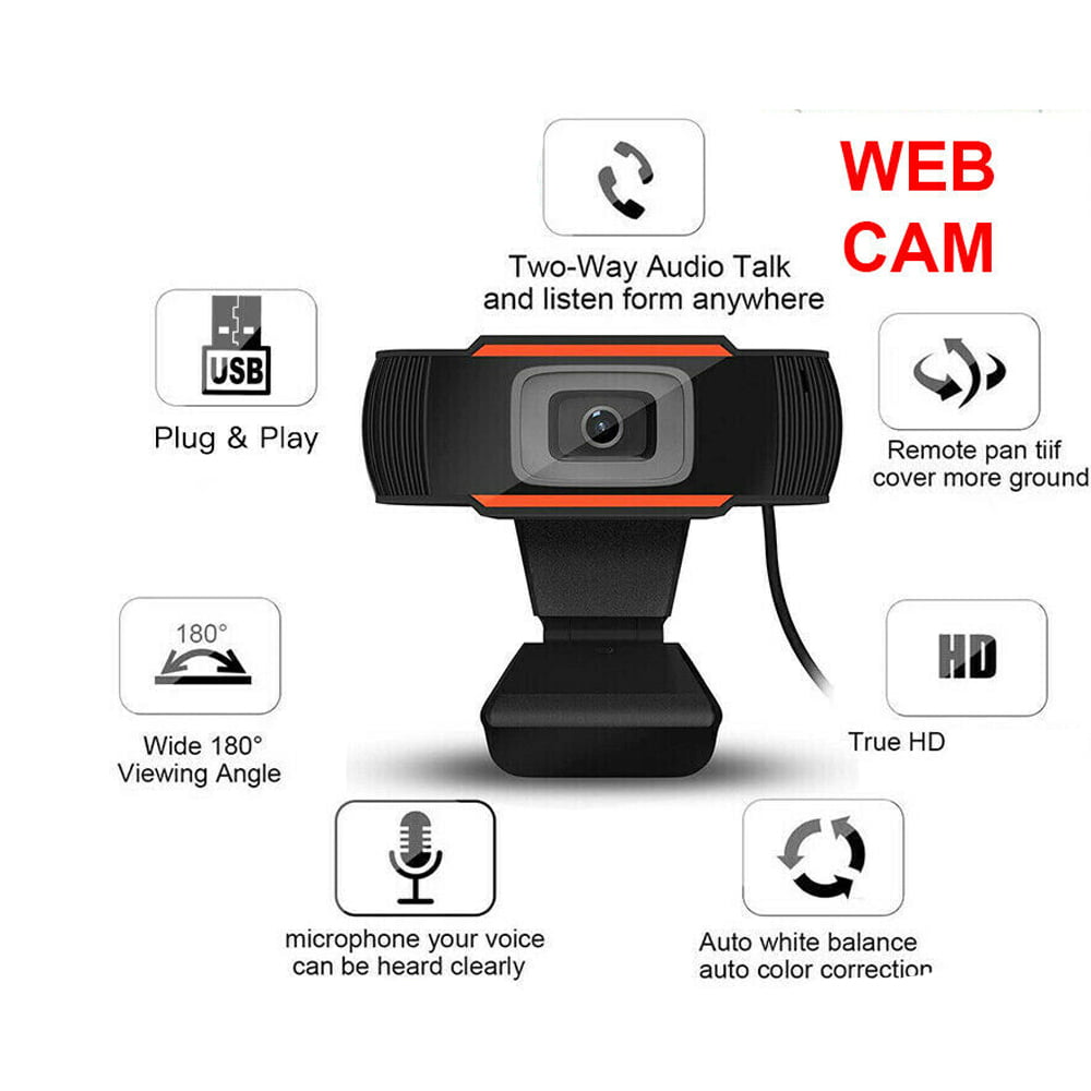 Webcam with Microphone,HD 1080P Webcam USB Computer Camera for Live Streaming Webcam,110 Degrees Wide-Angle 30fps for Laptop Conferencing Video Chatting Desktop 