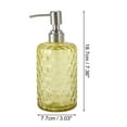 thumbnail image 4 of Unique Bargains 1 Pc Simple Cylindrical Soap Pump Dispenser for Bath 500ml Yellow Silver Tone, 4 of 6