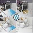 thumbnail image 3 of Dish Drying Mats for Kitchen Counter 24"X16" Coffee Bar Mat with Non-Slip Rubber Backed,Hide Stain Absorbent Quick Drying Mat Coffee Bar Accessories Blue Sea and Beach Summer Waves Mats, 3 of 6
