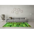 thumbnail image 3 of Ahgly Company Indoor Rectangle Oriental Green Modern Area Rugs, 2' x 5', 3 of 4