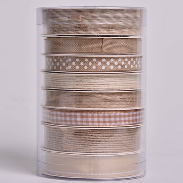 Multiple Colors of Ribbon Tower, Set of 8 Unique Ribbons, 96 feet, Yama Ribbon