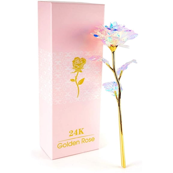 Fymlhomi Mom Gifts Galaxy Rose Enchanted Forever Flower Gift Mothers Day Rose Gifts from Daughter Present Ideas Birthday Gifts for Women Grandma Wife Sister Girlfriend Pink