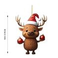 thumbnail image 1 of Hanging Christmas Decoration Acrylic Flat Ornament for Window Tree Door Holiday Display 1 Pack, 1 of 1