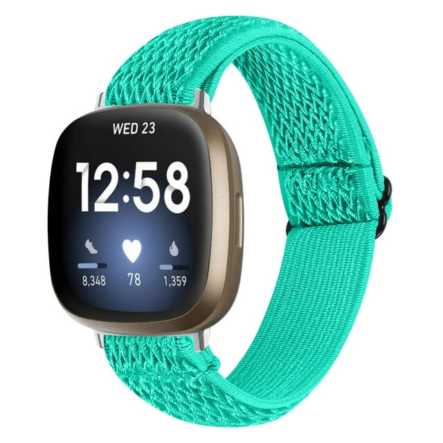 Dsscvnef Premium Adjustable Elastic Nylon Woven Band for Versa 3/Sense Stylish Durable and Comfortable