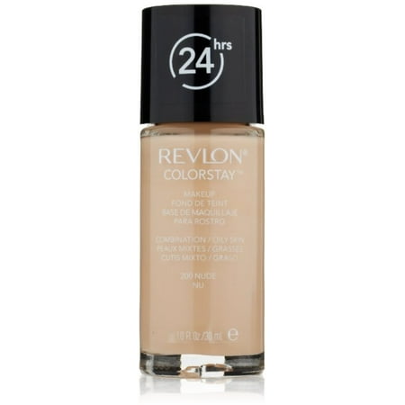 Revlon Colorstay for Combo/Oily Skin Makeup, Nude [200] 1 oz (Pack of