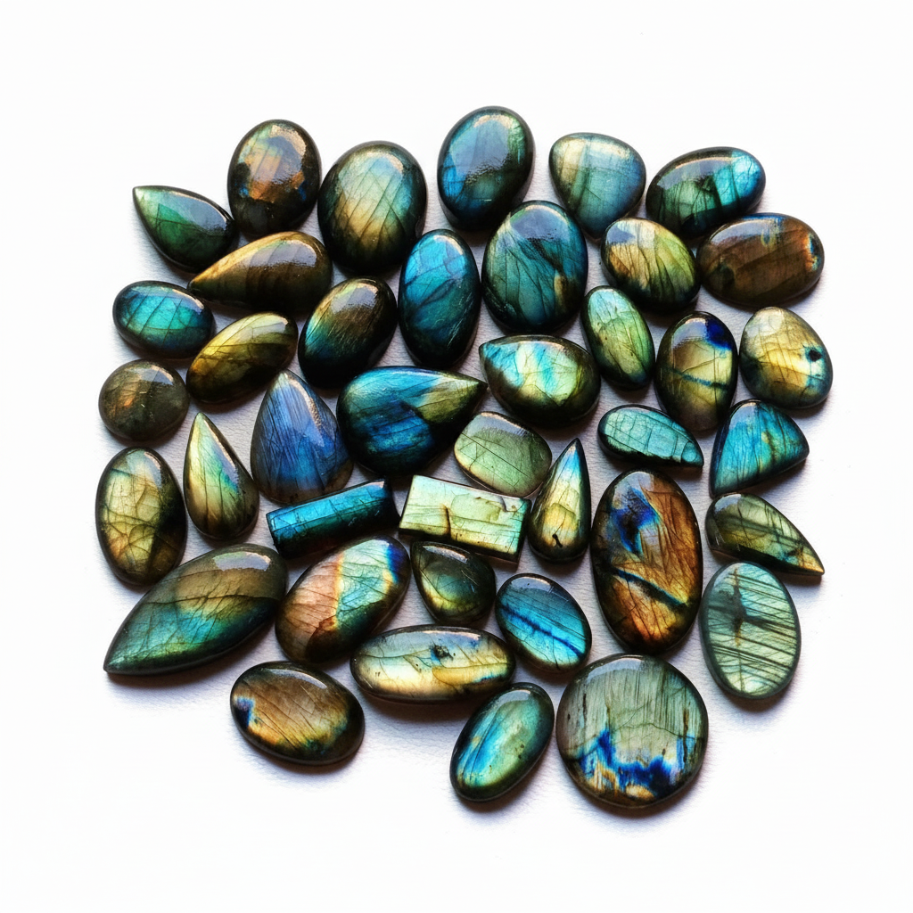 500 Cts Wholesale Parcel Natural Labradorite Labradorite Loose Gemstone Cabochon