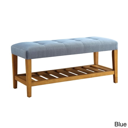 Acme Furniture Havenside Home Ventura Multicolor Tufted Fabric Bench