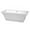 White / Polished Chrome Trim, variant on Galina 67 Inch Freestanding Bathtub in White with Shiny White Drain and Overflow Trim