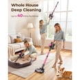 thumbnail image 4 of YOMA Cordless Stick Vacuum Cleaner,Lightweight Self-standing Vacuum for Home Pet Hair Carpet Hardwood Floor, 4 of 9