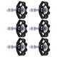 thumbnail image 1 of 6 Pcs Tiradores de Gabinete Vintage, Diseño de Válvula Estilo Industrial para Tiradores de Cajones, Tiradores de Hierro con Tornillo para Puertas de Cajón, Armario, Gabinete, Armario, Negro, 1 of 6