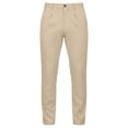 thumbnail image 6 of LODIENY Men Golf Dress Pants Stretch Slim Fit Casual Trouser Button Waist Slacks for Men Straight Leg Lightweight Trousers with Pockets Khaki XL, 6 of 9