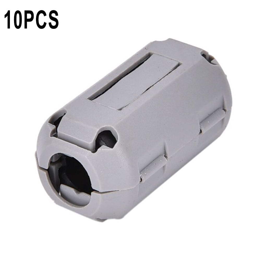 Nuclei In Ferrite Clip-On 13 Mm - 10 Pezzi, Soppressione Rumore RFI/EMI Per Cavi, Grigio - 3