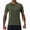 #01 Army Green 【Mix & Match: Choose Your Favorites】, variant on Men's Ice Silk T-Shirt Quick Dry | Performance Tee Moisture Wicking | Crewneck Short Sleeve Athletic Fit Pullover | Breathable Nylon Spandex | Summer Fitness Running | Zenithor,Black L