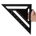 thumbnail image 1 of Ruler, 12 Inch Protractor Square Ruler, For Engineer Carpenter, 1 of 8