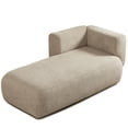 thumbnail image 4 of Shaiailed 64" Camel Upholstered Chaise Lounge Chair Indoor,Right Arm Facing Small Chaise Lounge for Small Space,Fainting Couch Chaise Lounge,Modern Boucle Lounge Chair for Bedroom,Living Room, 4 of 9