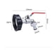 thumbnail image 5 of Grifo Depósito 1000L S60X6 Conexión IBC Grifo con conexión de manguera de 1/2", adaptador para depósito de desagüe, para grifo de jardín, para adaptador, 5 of 5