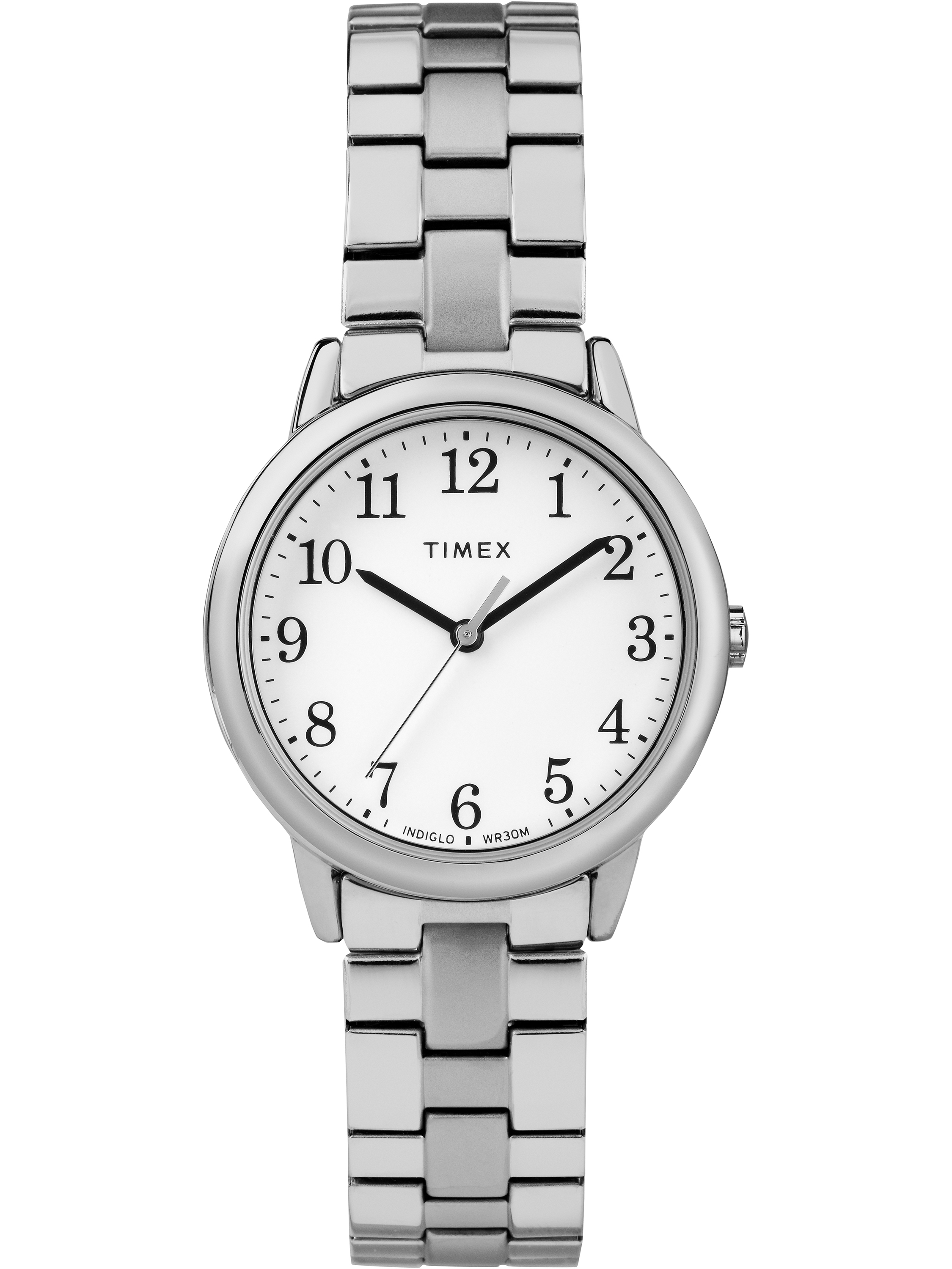 Women's Easy Reader Small SilverTone/White Watch, Stainless Steel