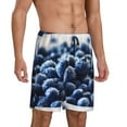 thumbnail image 2 of Easygdp Blueberry Men's Short Pajama Pants, Sleep Shorts, Household Pants, Casual Pants with Pockets - Medium, 2 of 9