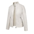 thumbnail image 2 of Giolshon Women's Plus Size Faux Leather Zip Up Moto Fashion Jacket for Spring Fall, 2 of 5