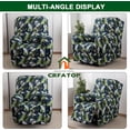 thumbnail image 2 of CHUNTIAN Floral Printed Recliner Cover with Pockets Single Reclining Slipcover 4-Pieces Lazy Boy Recliner Armchair Cover with Elastic Bottom for Recliner Furniture Protector for Kid Pet, 2 of 5