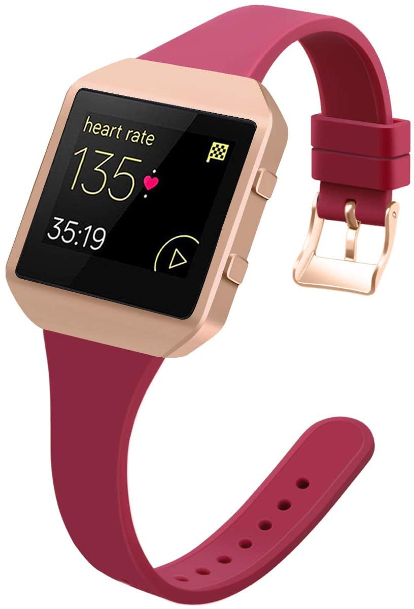Rose Frame Official FitBit Blaze Classic Slim Accessory Band Small Pink 