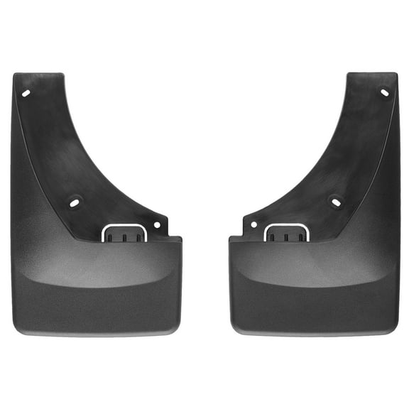 WeatherTech Custom No Drill Splash Guard MudFlaps compatible with Escalade EXT, Avalanche, Rear Pair - Black