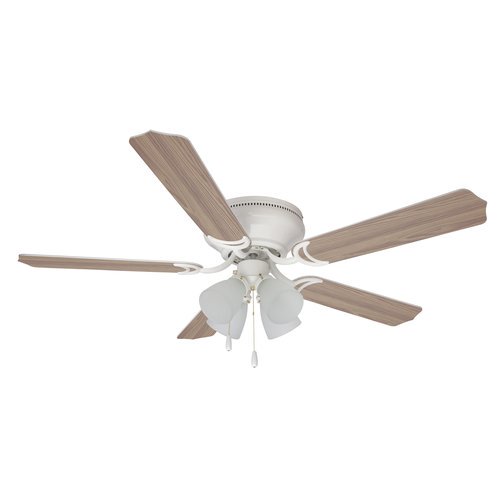 Mainstays 52" Ceiling Fan with Light Kit, White 17805
