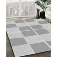 thumbnail image 3 of Ahgly Company Machine Washable Indoor Square Transitional Gunmetal Gray Area Rugs, 7' Square, 3 of 7