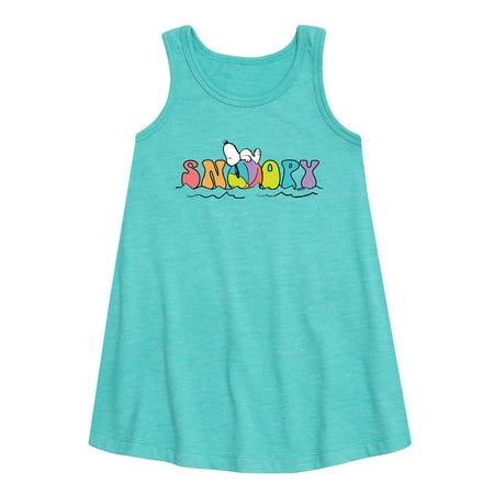 

Peanuts - Snoopy s Beachball - Toddler and Youth Girls A-line Dress