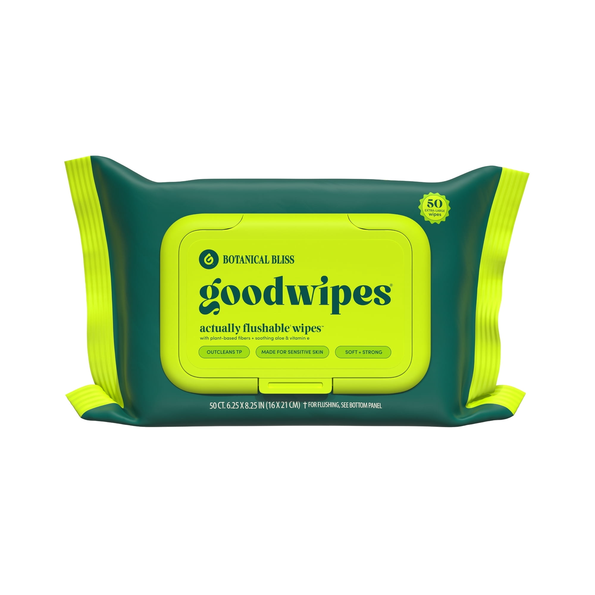 goodwipes Flushable Butt Wipes, Botanical Bliss Scented,  300 Total Wipes