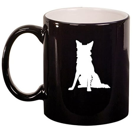 - Ceramic Coffee Tea Mug Cup Border Collie (Black)