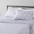 thumbnail image 1 of Lightweight Super Soft, Wrinkle-Free, Easy Care Microfiber 4-Piece Bed Sheet Set with 14-Inch Deep Pockets, Full, Bright White, Solid, 1 of 7