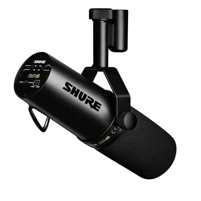 Micrófono Vocal Shure SM7dB Con Preamplificador Color Negro