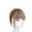Bronze, variant on Hair Toppers Clip on Fringe Extension, Hairpieces for Women, Bangs Topper With Invisible Seamless Thin Neat Air Bangs