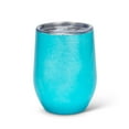 thumbnail image 1 of Verre à Vin Turquoise Brillant avec Couvercle Isolé, 1 of 1