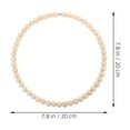 thumbnail image 2 of BRIGHTFUFU Women 1Pcs Wood Bead Ring Wreath for Holiday Parties and Home Decoration Rustic Style, 2 of 8
