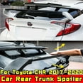 thumbnail image 2 of CHR Car Rear Spoiler Glossy Black Style Rear Trunk Wing Trunk Spoiler Roof Wing Car Accessories For CHR 2017-2020 Body Kit, 2 of 7