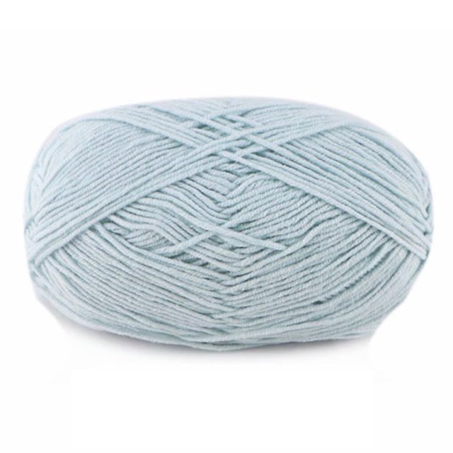 Inteprter Hilo para tejer hilo suéter bufanda guantes bebé paquete de ropa suministros para el hogar DIY hilos ovillos conjunto artes 4-Ply Artesanía 14 azul claro