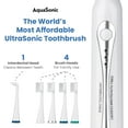 thumbnail image 7 of Aquasonic Home Dental Center - Electric Sonic Toothbrush & Smart Water Flosser Combo, 3 Cleaning Modes, Inductive Charging, Auto Timer, Complete Oral Care Kit for Family (White), 7 of 7