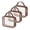 Brown, variant on TSA Approved Toiletry Bag, 2 Pack Clear Makeup Bags with Handles, Quart Size PVC Clear Cosmetic Bags for Women and Men, Carry on Airport Airline Compliant Bag, Brown