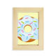 thumbnail image 1 of Postre dulce Azul dona alimentos Escritorio de madera Arte Pintura 5x7 pies Marco de foto, 1 of 4