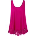 thumbnail image 1 of HSHDLDF Plus Size Swing Lace Flowy Tank Top for Women, 1 of 6